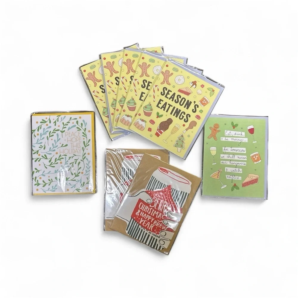 Novelty Christmas Greeting Cards- 9 pack